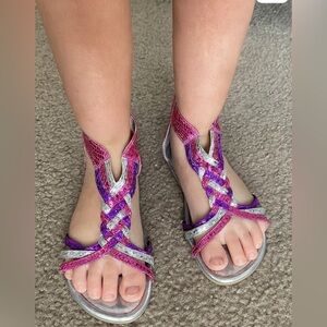 The Children's Place Pink and Purple Kids Sandals